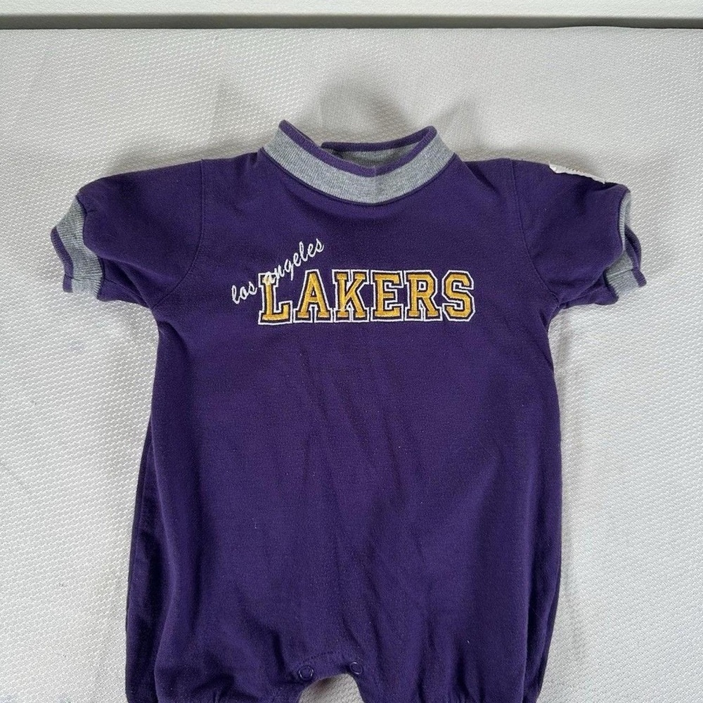 Kids Purple Lakers Bodysuit